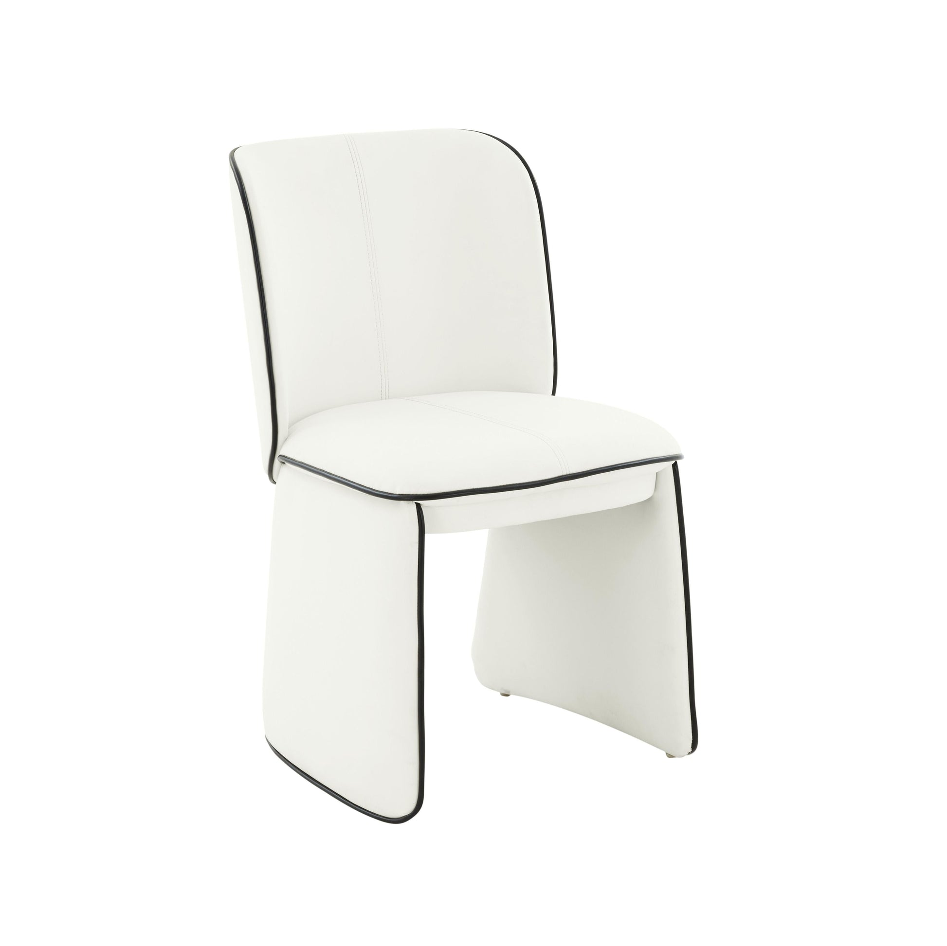 Kinsley Cream Vegan Leather Dining Chair by TOV