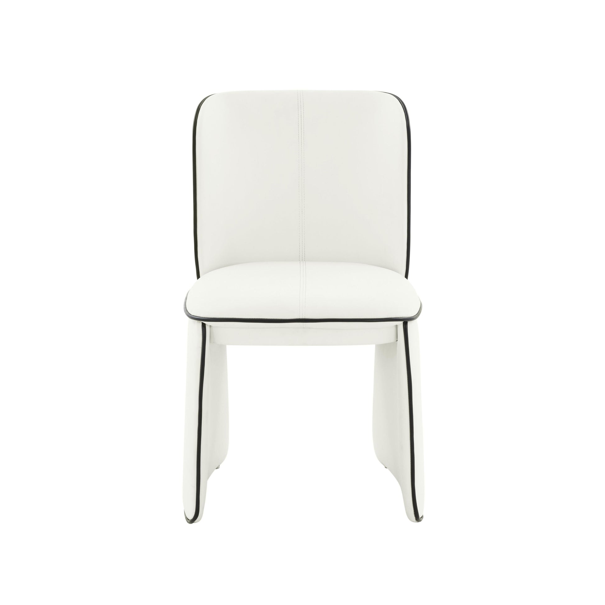 Kinsley Cream Vegan Leather Dining Chair by TOV