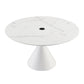 Piper White Round Dining Table by TOV