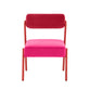 Jolene Hot Pink Velvet Dining Chair Set of 2 by TOV