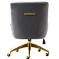 Beatrix Grey Office Swivel Chair by TOV