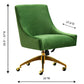 Beatrix Green Office Swivel Chair by TOV