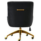 Beatrix Black Office Swivel Chair by TOV