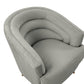 Jules Light Grey Velvet Accent Chair by TOV