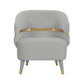 Ayla Grey Velvet Accent Chair by TOV
