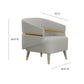 Ayla Grey Velvet Accent Chair by TOV
