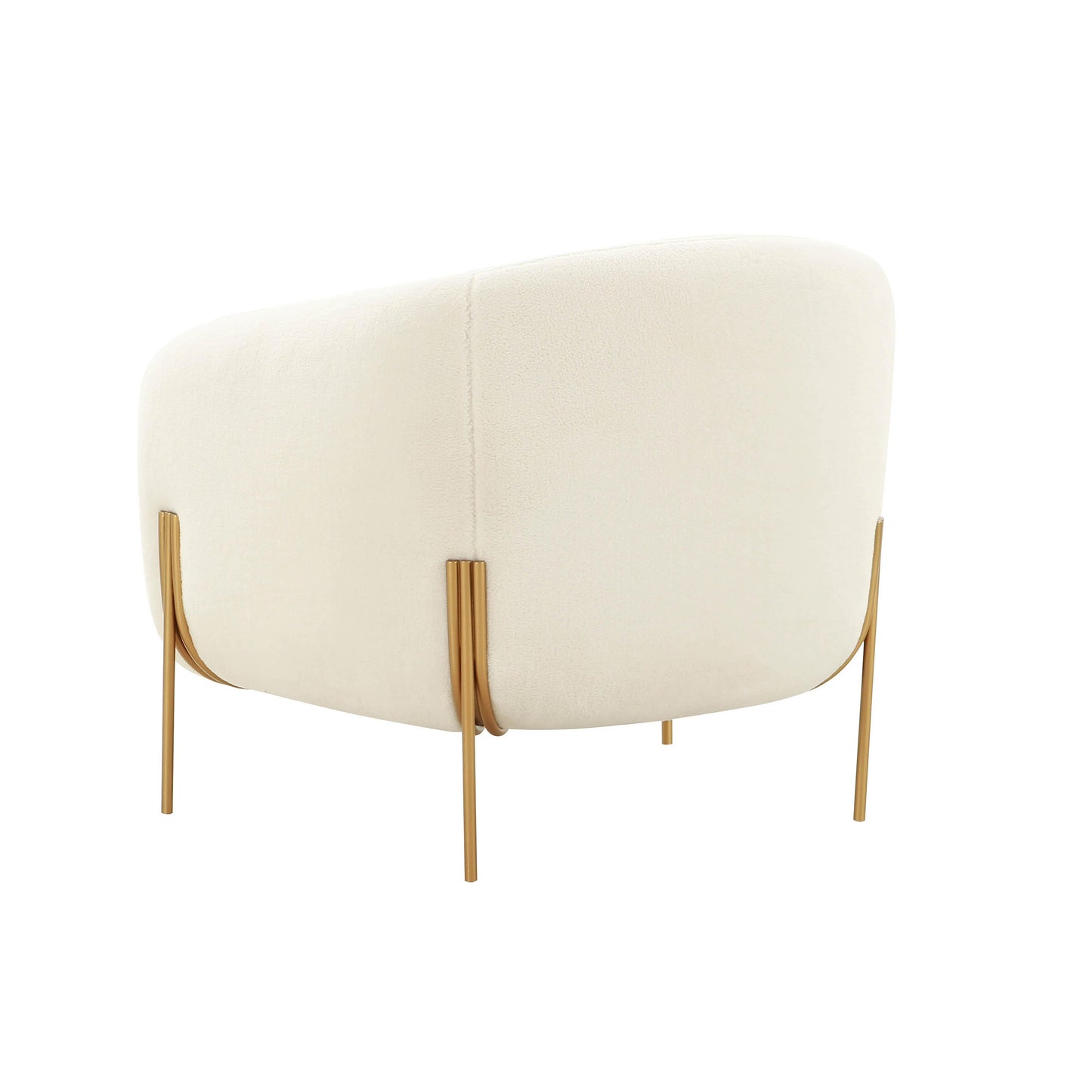 Kandra Cream Shearling Accent Chair by TOV