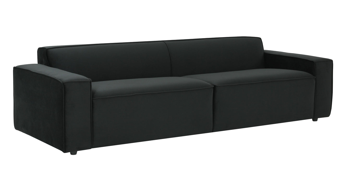 Olafur Black Velvet Sofa by TOV