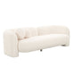 Amelie Cream Faux Fur Sofa by TOV