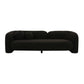 Amelie Black Faux Fur Sofa by TOV