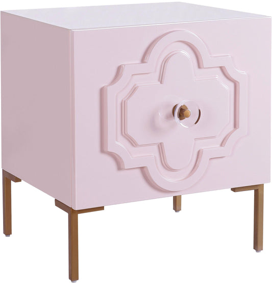 Anna Pink Lacquer Side Table by TOV