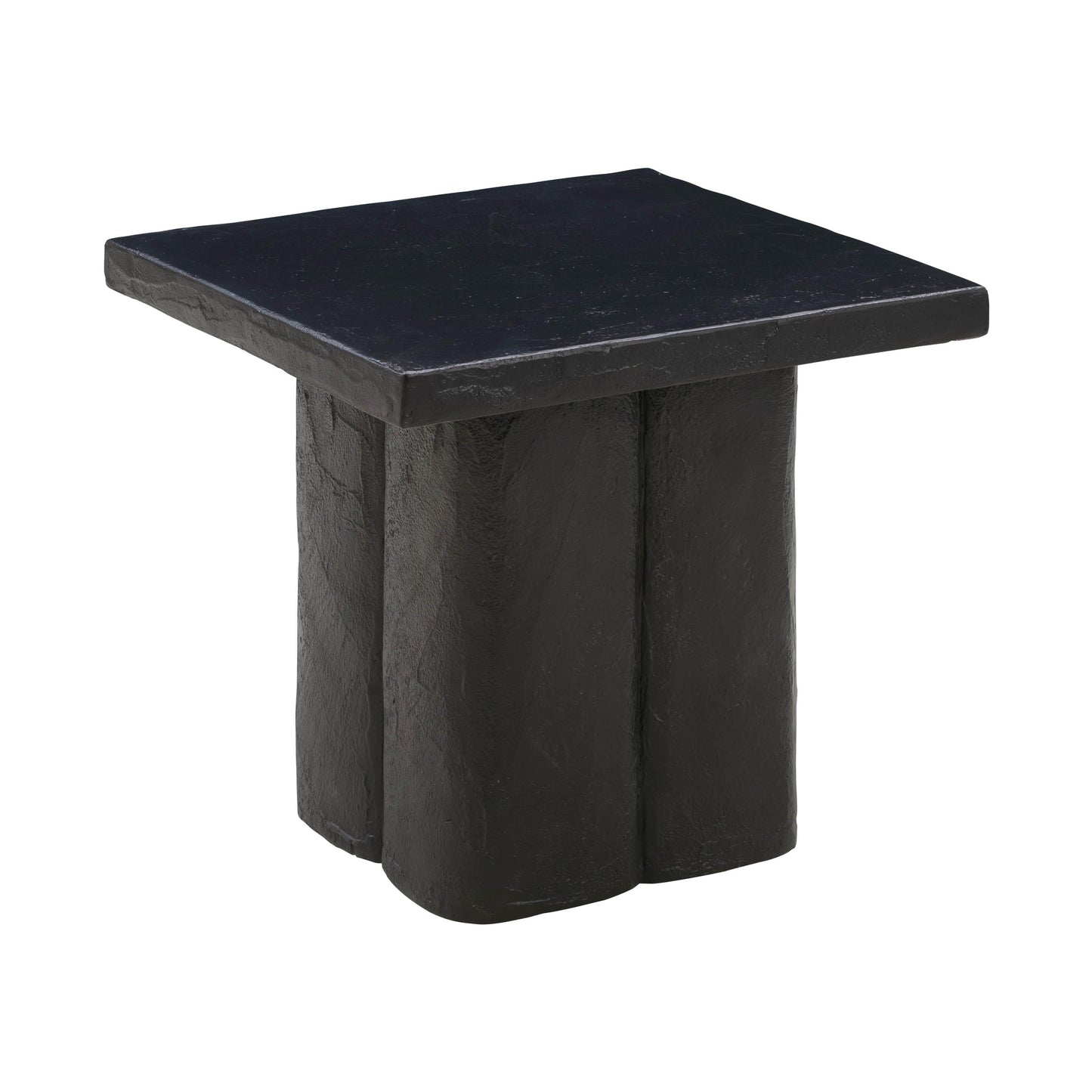 Kayla Black Concrete Side Table by TOV