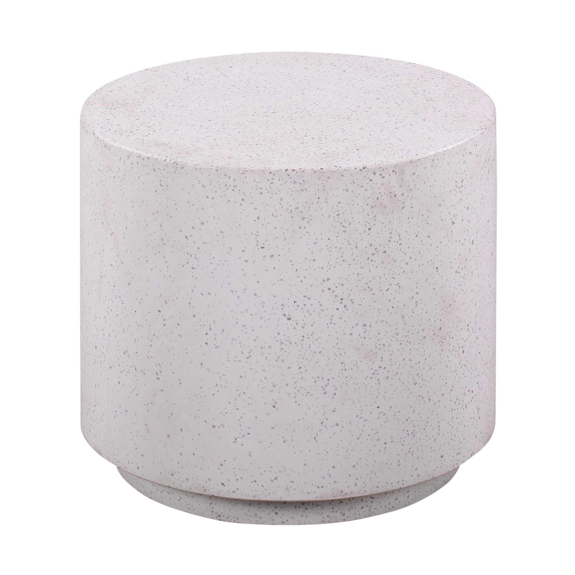 Terrazzo Light Speckled Side Table by TOV