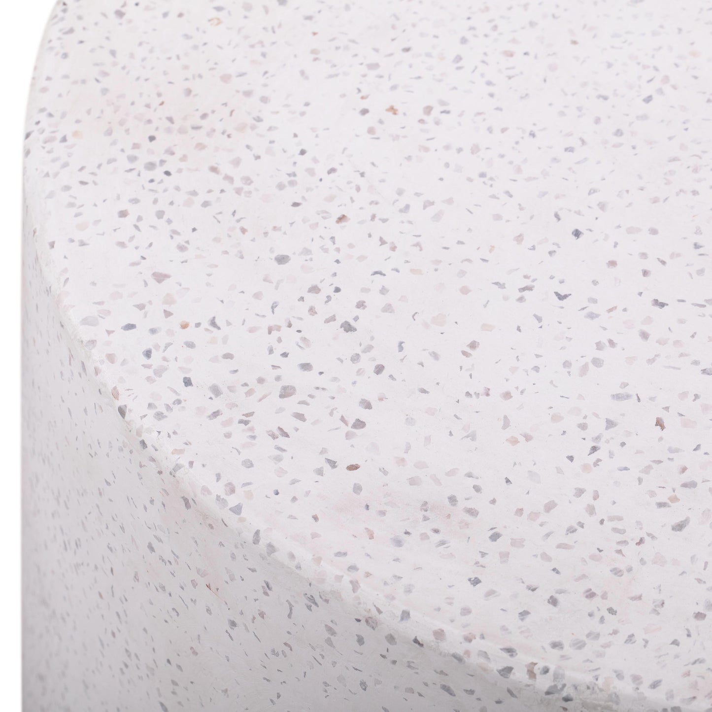 Terrazzo Light Speckled Side Table by TOV