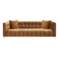 Bea Cognac Velvet Sofa by TOV