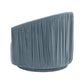 London Blue Pleated Swivel Chair by TOV