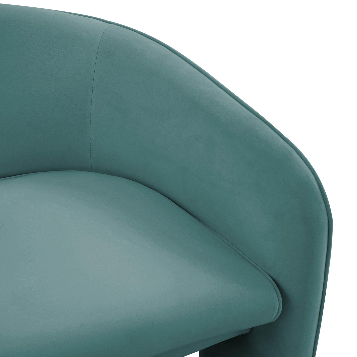 Marla Sea Blue Velvet Accent Chair by TOV