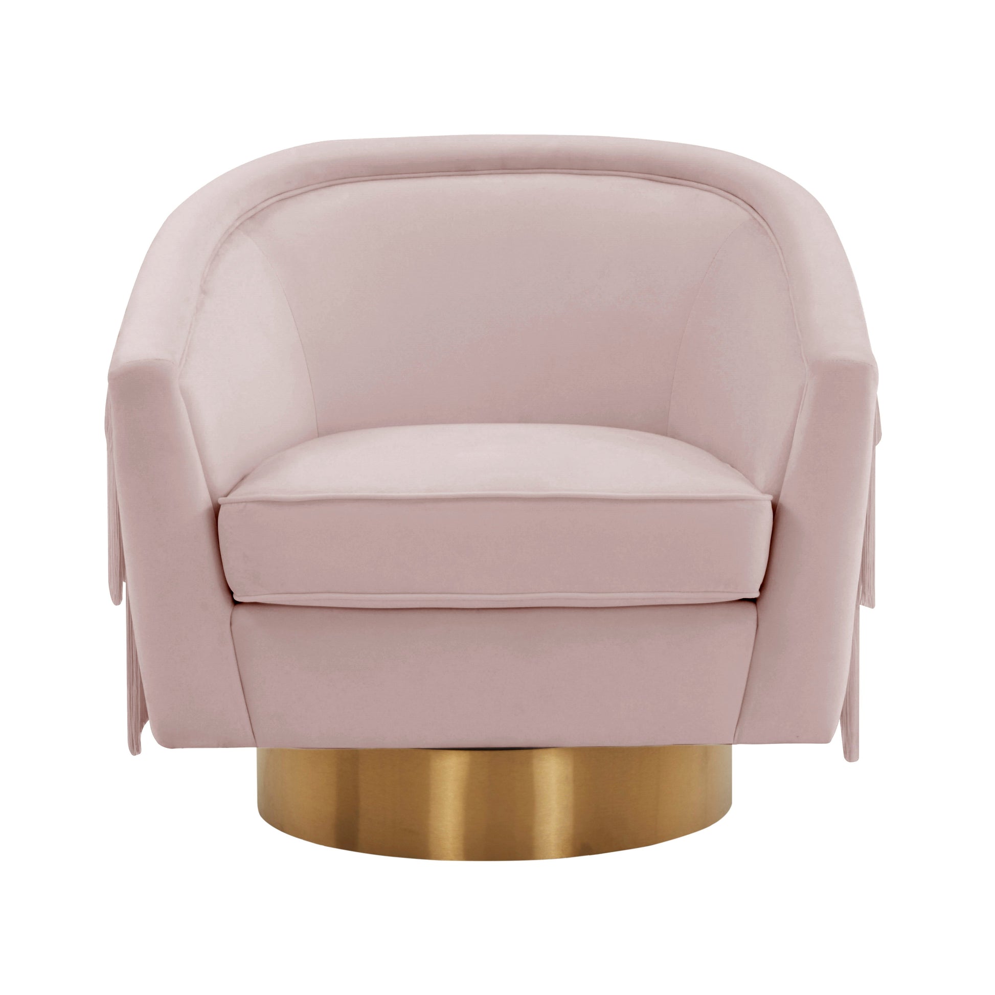 Flapper Blush Swivel Chair by TOV