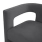 Sloane Dark Grey Velvet Chair by TOV