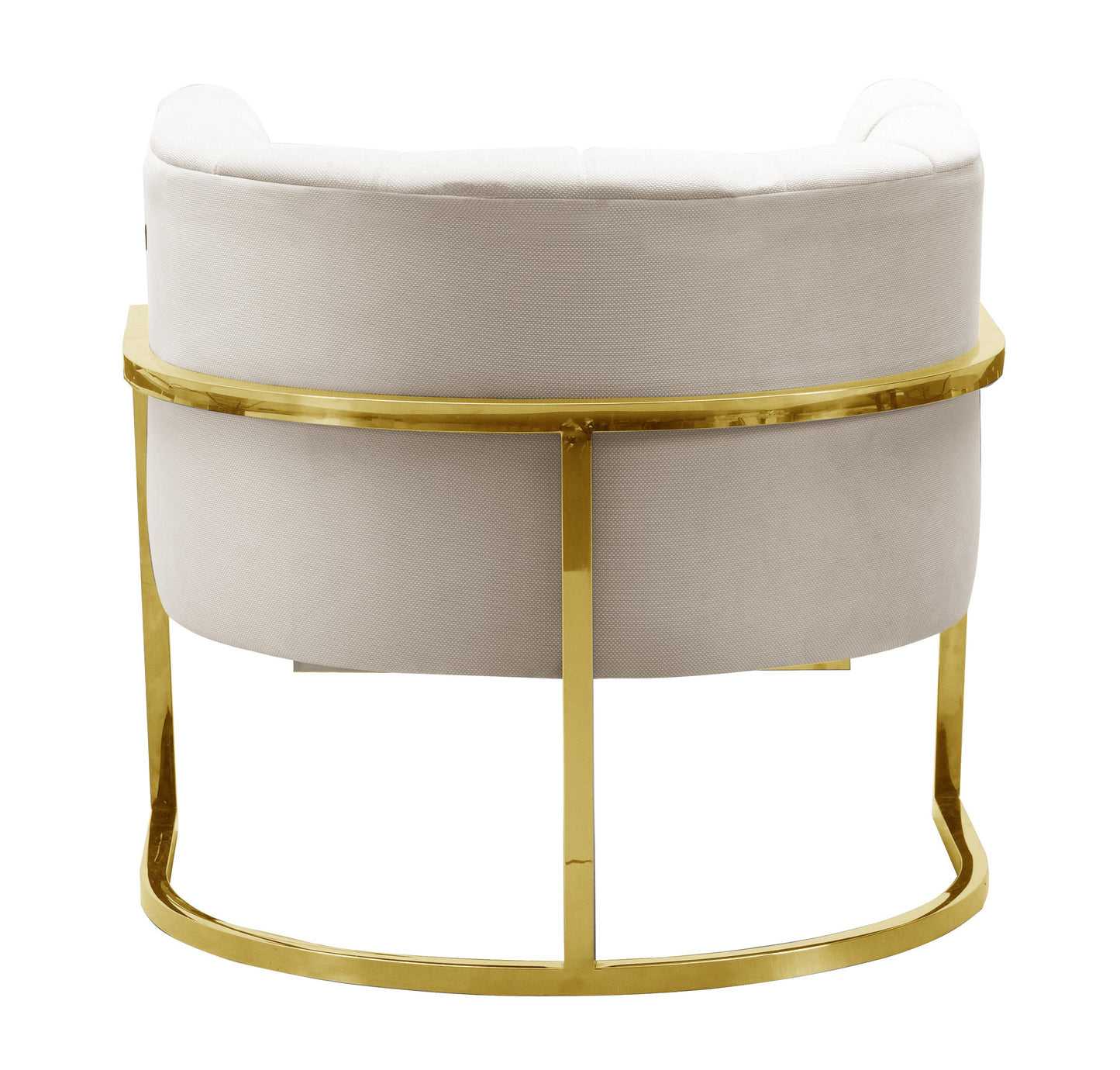 Magnolia Spotted Cream Chair Gold by TOV