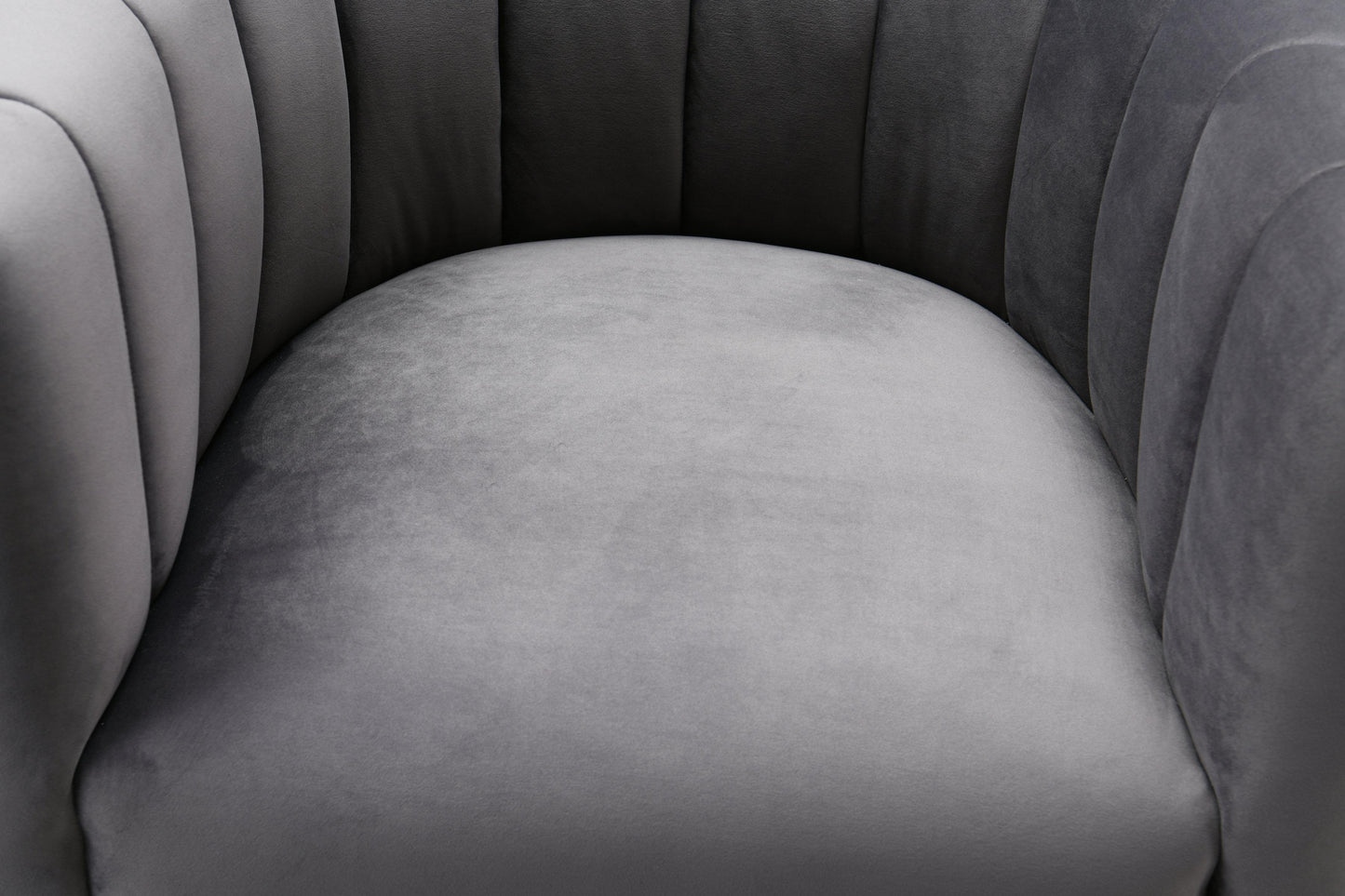 Magnolia Grey Velvet Chair by TOV