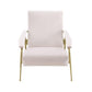 Abbey Blush Velvet Chair by TOV