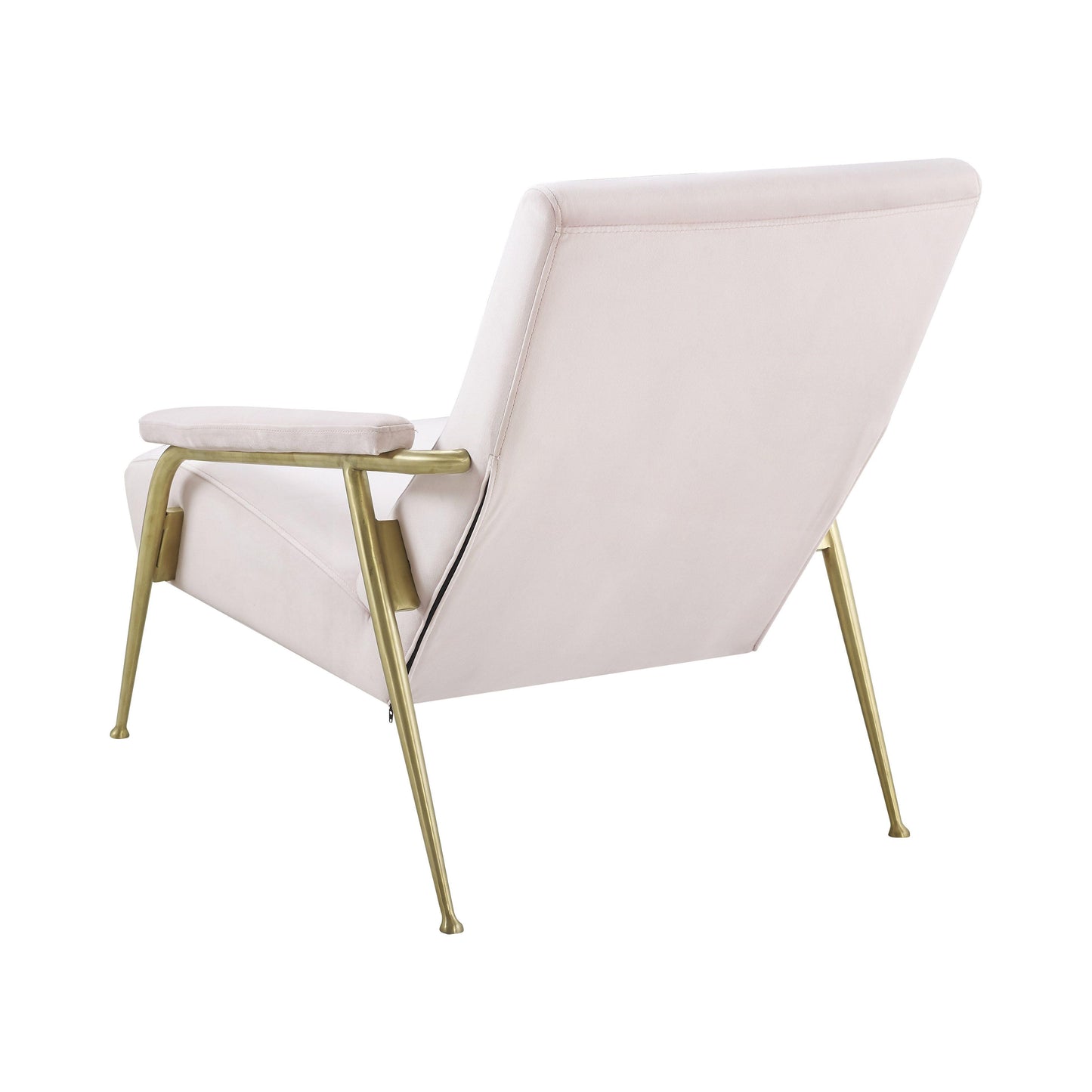Abbey Blush Velvet Chair by TOV