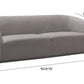 Yara Pleated Grey Velvet Sofa by TOV