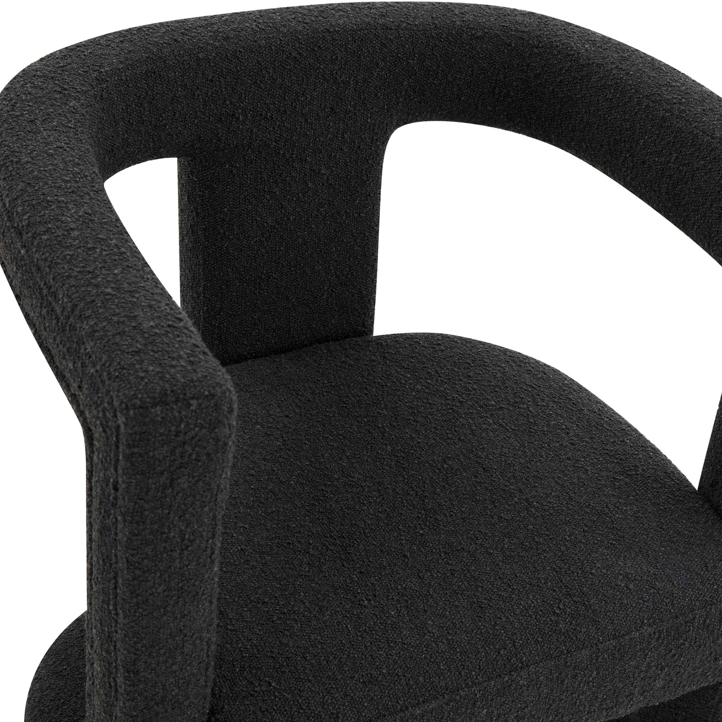 Ada Black Boucle Chair by TOV