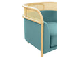 Desiree Ocean Blue Velvet Accent Chair by TOV