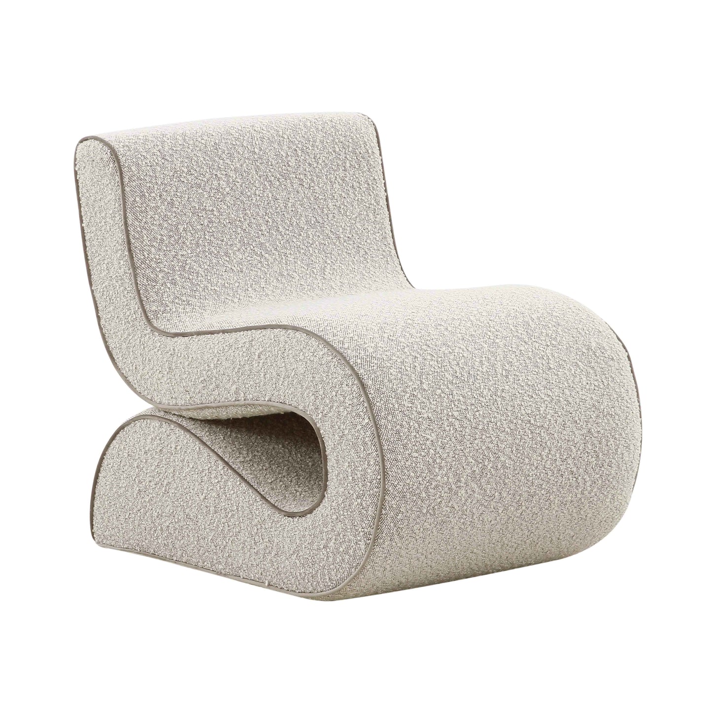 Senna Speckled Grey Boucle Accent Chair by TOV