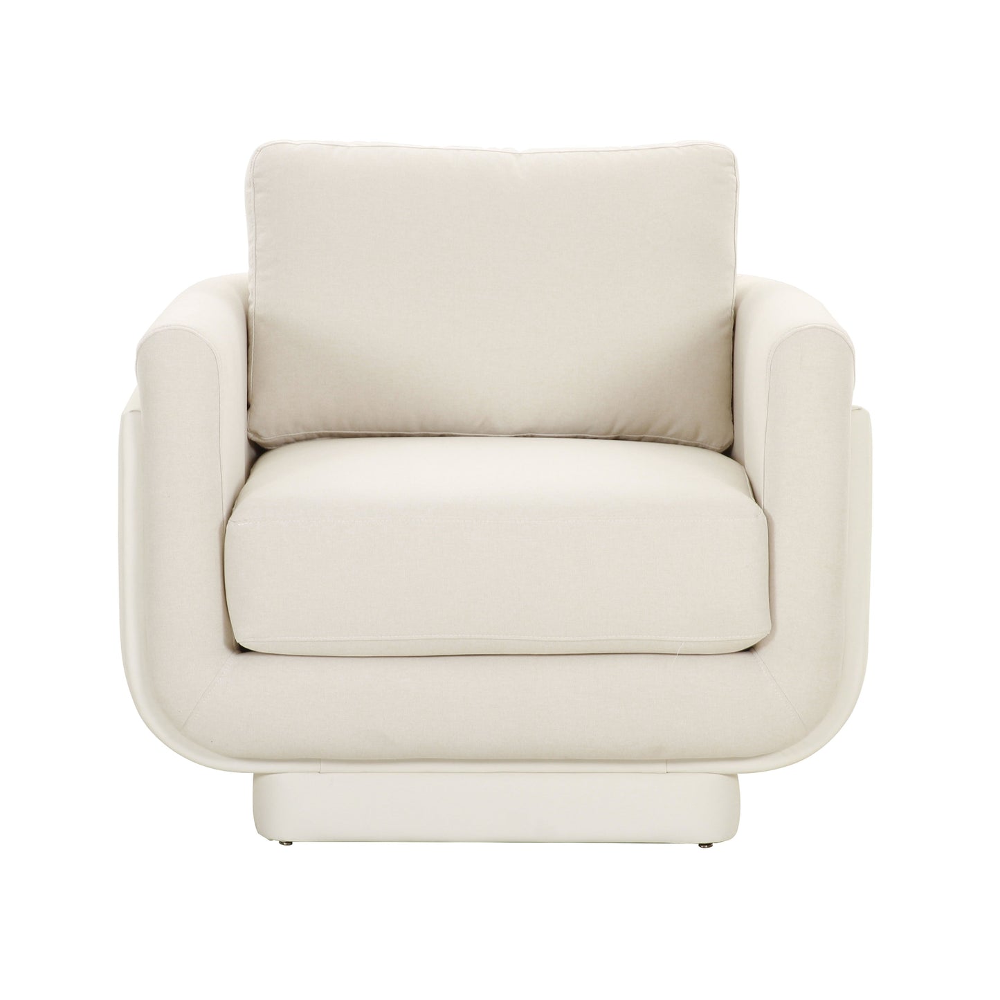 Rhonnie Cream Monotone Armchair by TOV