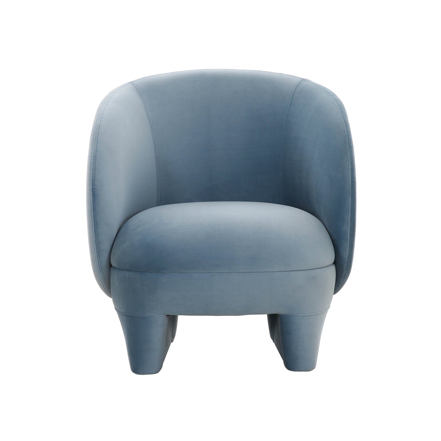 Kiki Blue Stone Velvet Accent Chair by TOV