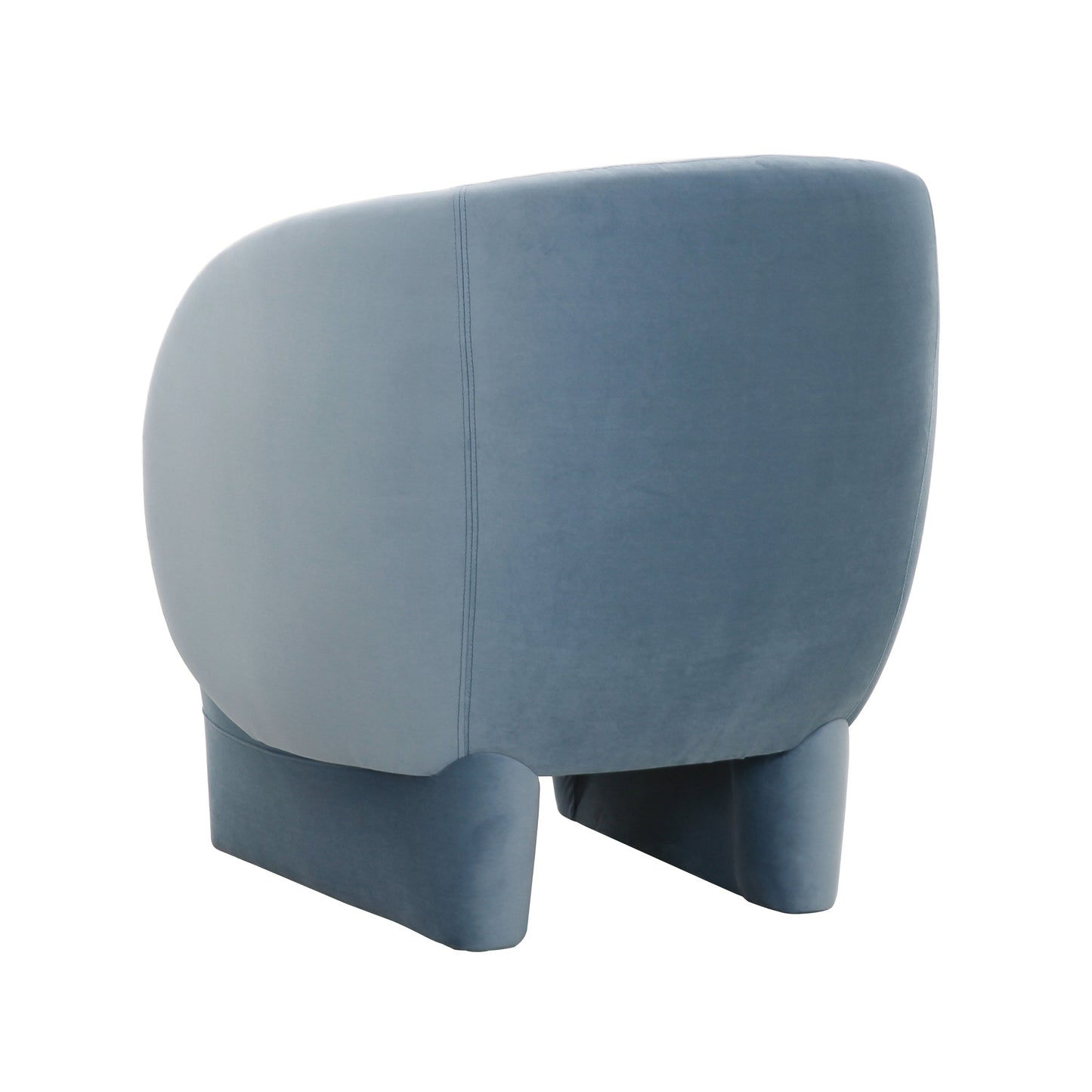 Kiki Blue Stone Velvet Accent Chair by TOV