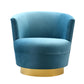 Noah Lake Blue Swivel Chair by TOV