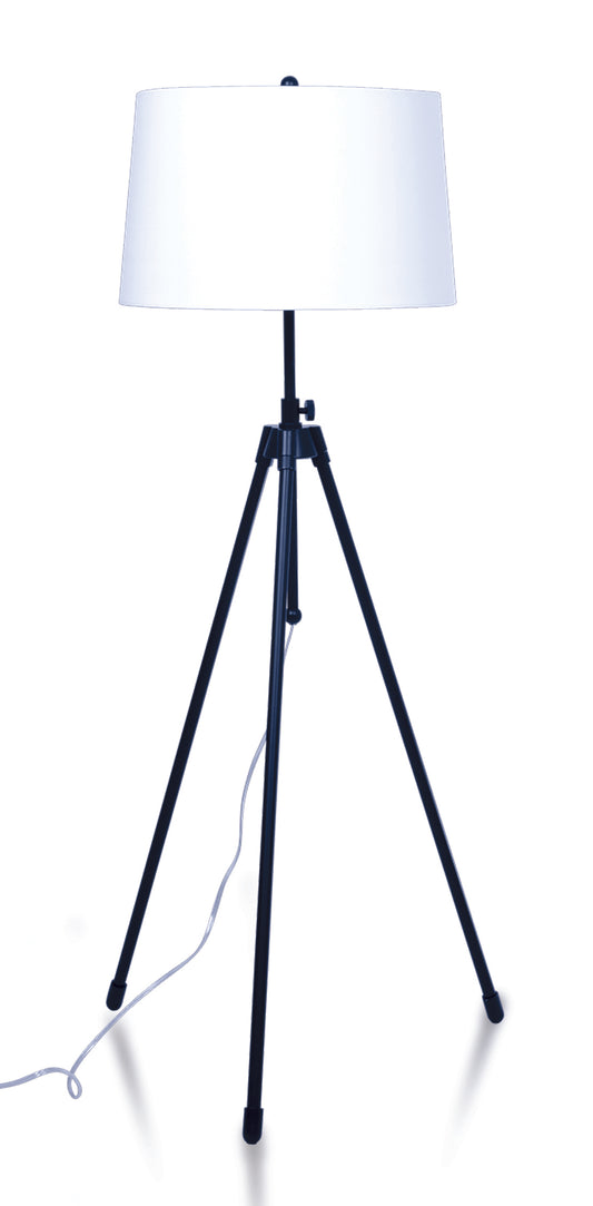House of Troy Tripod Adjustable Floor Lamp Black TR201-BLK