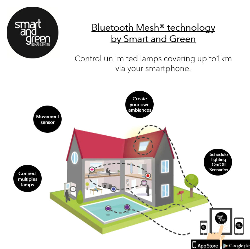 Smart and Green Tango Bluetooth Cordless Planter LED
