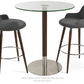 sohoConcept Tango Round Glass Bar or Counter Table
