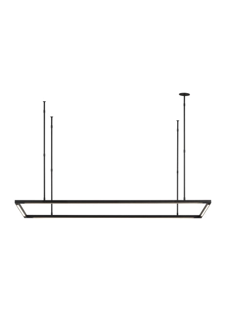 Tech Lighting Stagger Halo 50 Linear Suspension by Visual Comfort