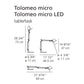 Artemide Tolomeo Micro LED Table Lamp A011908