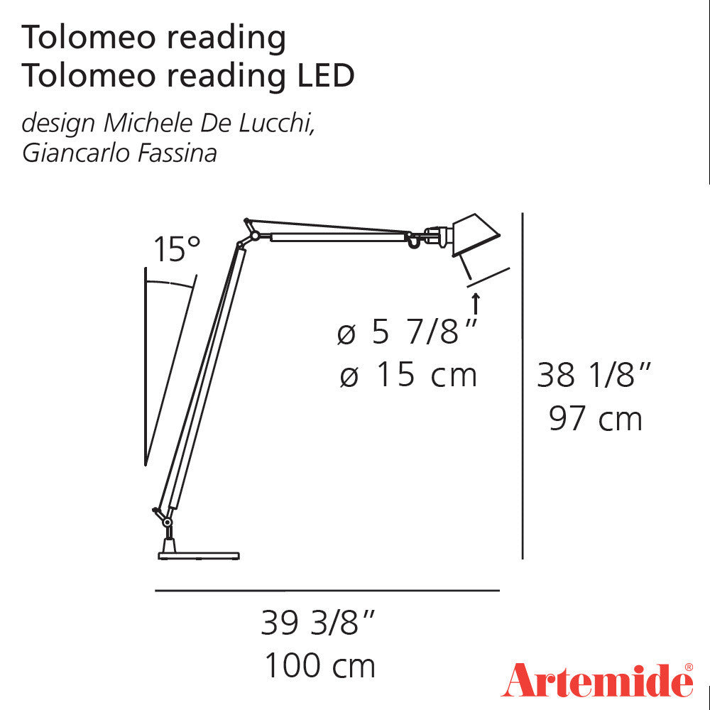 Artemide Tolomeo Reading Floor Lamp