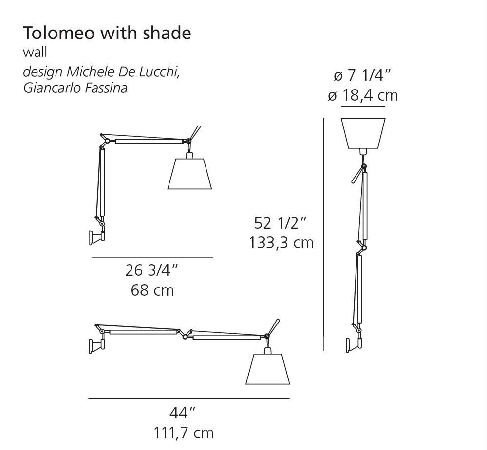 Artemide Tolomeo Wall Light Shade