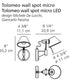 Artemide Tolomeo Micro LED Bedside Wall Spot Lamp A043608