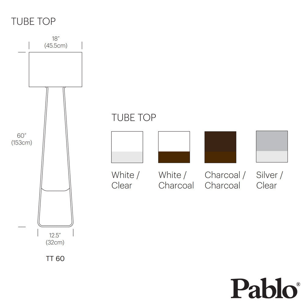 Pablo Design Tube Top 60 Floor Lamp