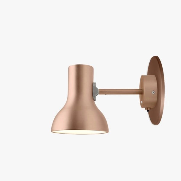 Type 75 Mini Metallic Wall Light Copper Lustre by Anglepoise