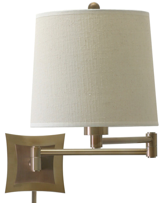 House of Troy Wall Swing Arm Lamp Antique Brass WS752-AB