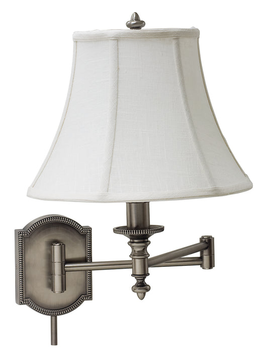 House of Troy Wall Swing Arm Lamp Antique Silver WS761-AS