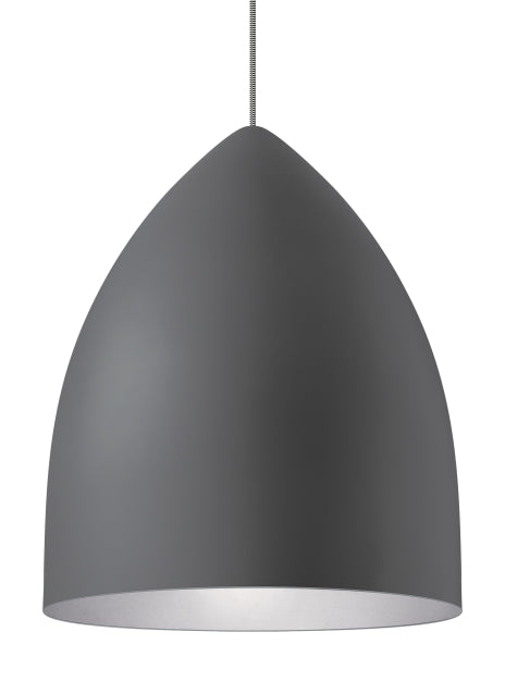 Tech Lighting Signal Grande Rubberized Gray/Platinum Pendant by Visual Comfort