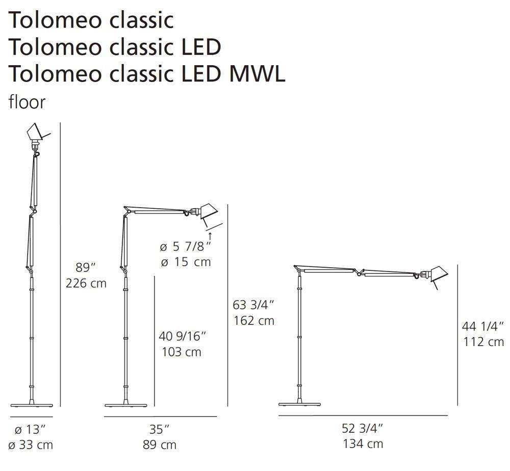 Artemide Tolomeo TW Floor Lamp Tol0103